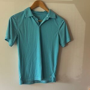 DSG Aqua Striped Polo Shirt